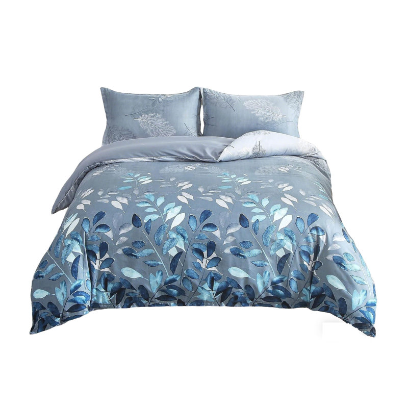 Microfiber / Polyester Striped Duvet Cover Set