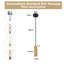 Airyonna 1 - Light Gold Cylinder Pendant