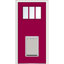 Porte d'entrée pré-montée en fibre de verre Craftsman-40645618-40645628-40645619
