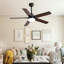 Ventilateur de plafond moderne à 5 pales avec lumière DEL et télécommande Derick-381123692-369074906