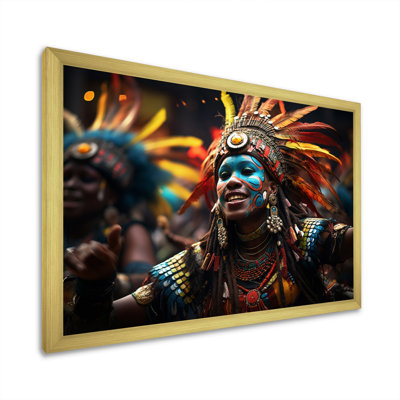 African Culture Canvas Wall Art, Zulu Tribal Dance Print - African Zulu Dancers III
