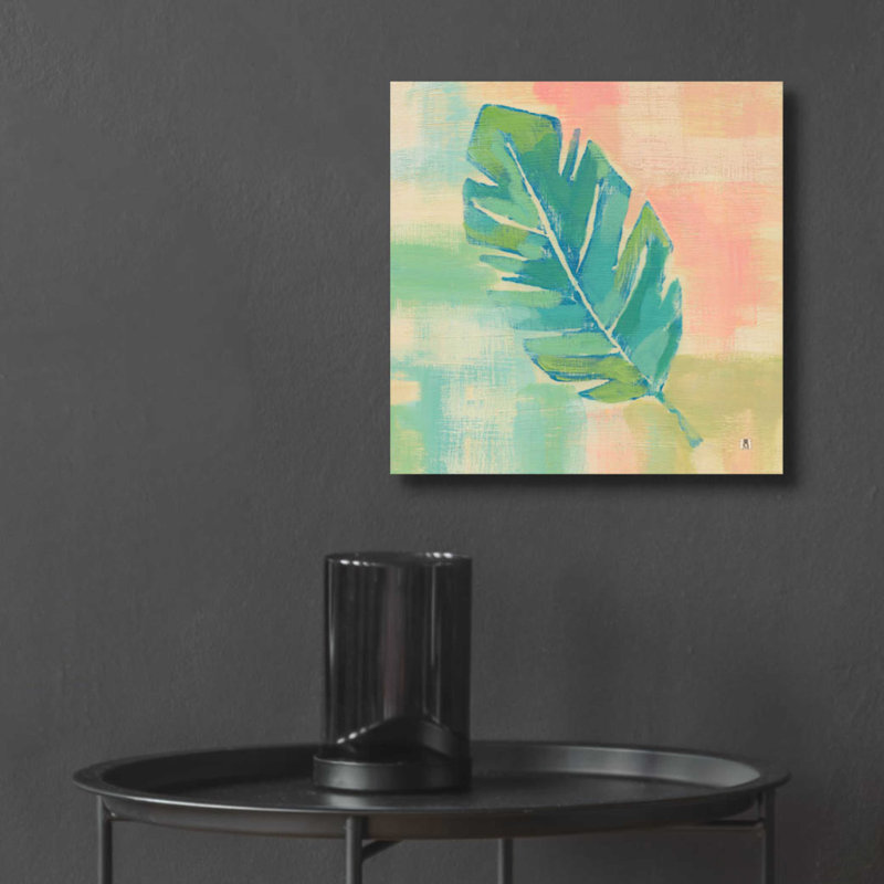 «Beach Cove Leaves III» par Studio Mousseau, H 12 po x l 12 po x P 0,13 po