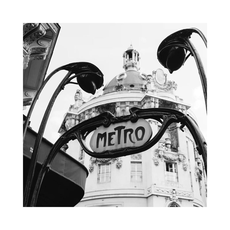 Paris Metro V by Bethany Young - Print on Canvas, Wrapped Canvas, 66.04cm H x 66.04cm W x 1.91cm D