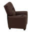 Contemporary Kids Recliner with Cup Holder-1550057905