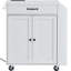 Armoire de rangement sur roulettes avec station de charge pour îlot de cuisine