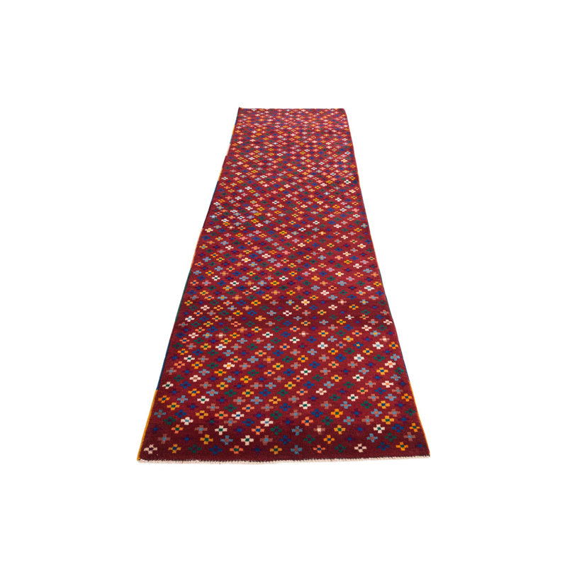 Tapis de couloir rouge Neela