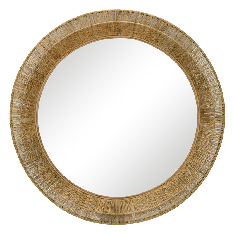 Collins Round Jute Wall Mirror, 40" x 40"
