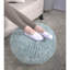 Pouf rond tricoté manuellement pour un coussin de sol, capacité de 200 lb, 20 x 20 x 14, article décoratif