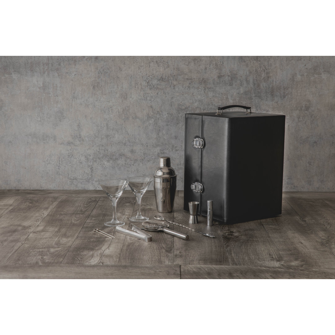 Manhattan Cocktail Case - Stainless Steel Premium Bartender Kit Rene Williston Forge 