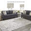 Tapis oriental noir / gris tissé à la main Rickie-1150178505