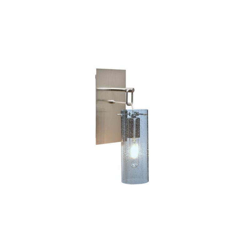 Cainwood Wall-mounted Pendant, Blue, Satin Nickel