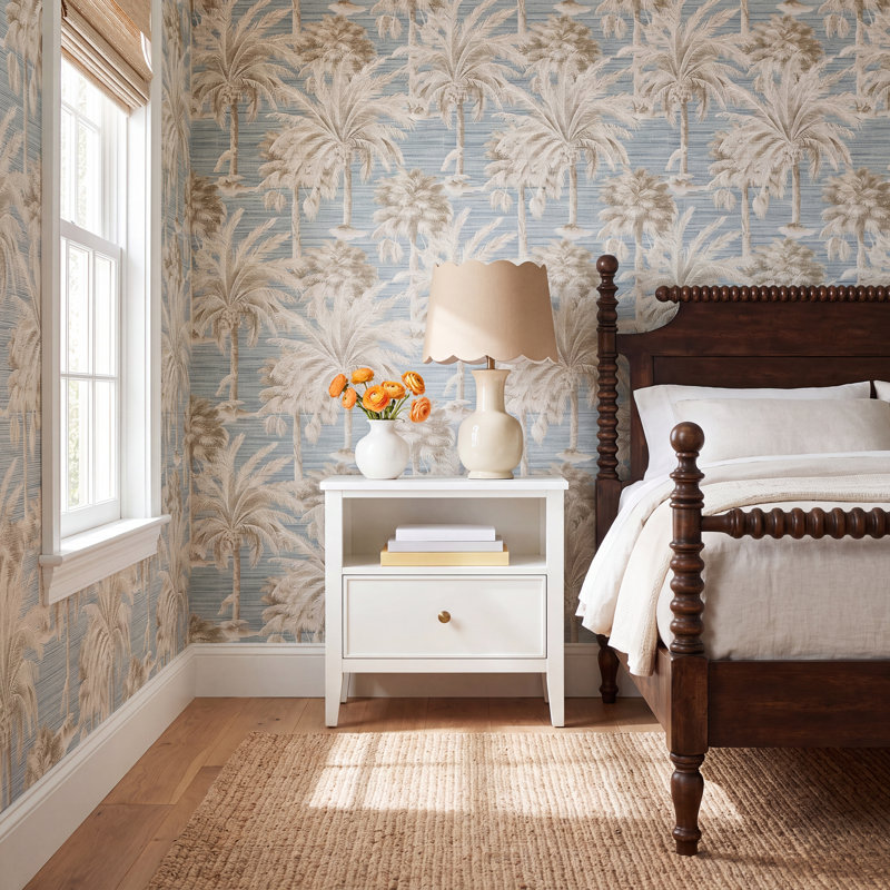 Paonia Floral Roll, Blue