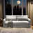32 " Slipcovered Linen Blend Sofa-610556812
