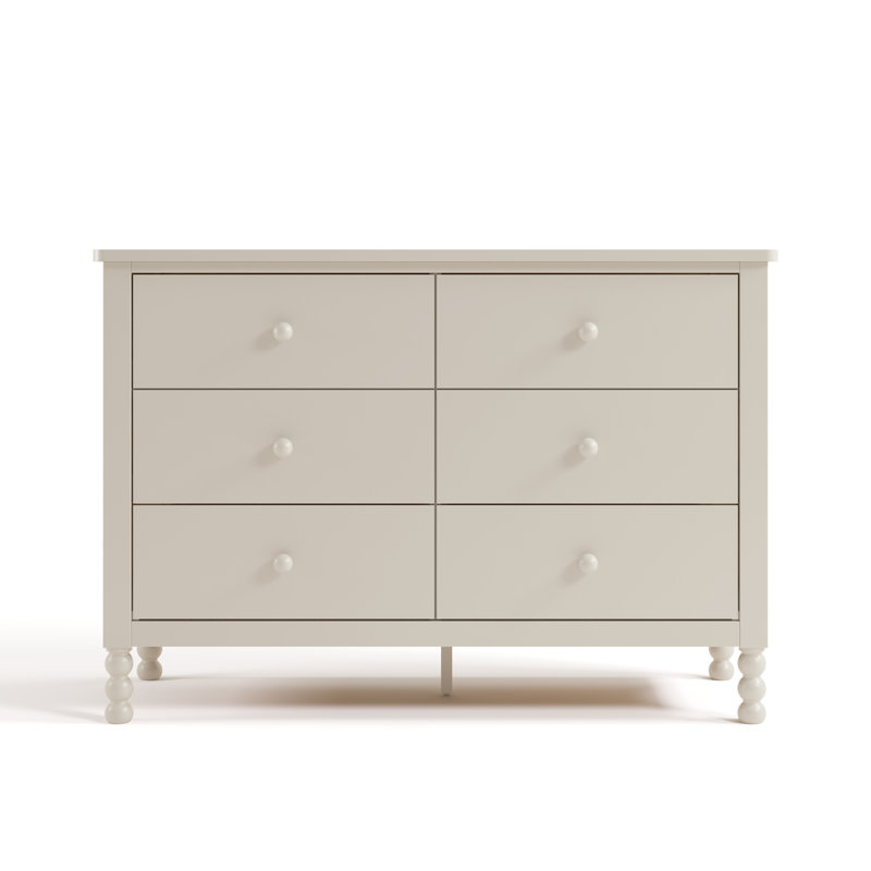 Commode 6 tiroirs Rio, Frosted Oat