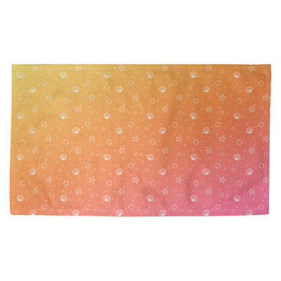 Tapis de zone orange/rose coquillage Avicia