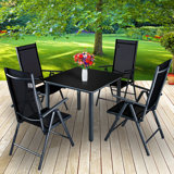 4-seater garden set Argent