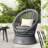 26.7" Modern Swivel Wicker Lounge Chair With Rattan And Iron Frame, Featuring A Stylish Round Design, Perfect For Living Room, Patio, Or Balcony Relaxation-1925998913