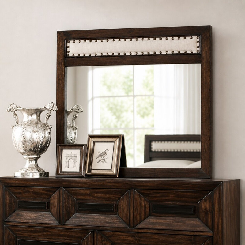 Sapa noyer 40 po X P 40 po Miroir carré H