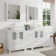 Melantha 72'' Double Bathroom Vanity with Engineered Marble Top with Mirror