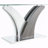 Modern Dining Table, Tempered Glass Countertop