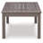 Franchette Rectangular Metal Outdoor Coffee Table , 48.75'' in. W 26.5'' in. D