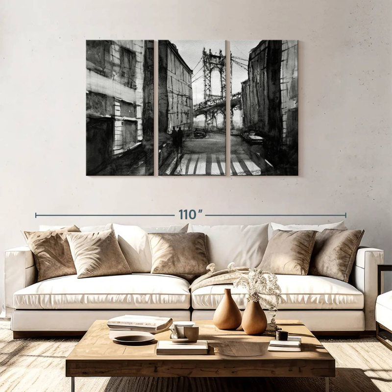 Rorry Black And White NYC, 48" H x 74" W