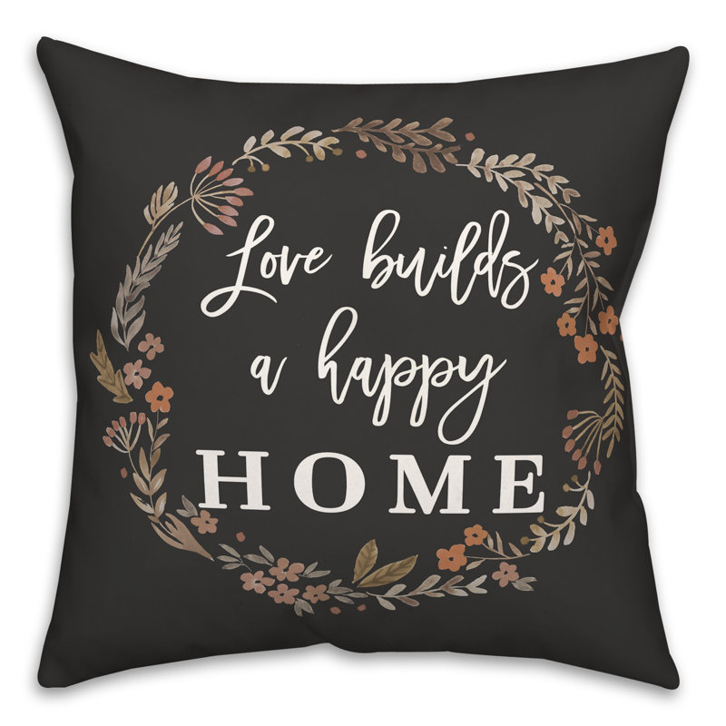 Floral Outdoor Reversible Throw Pillow