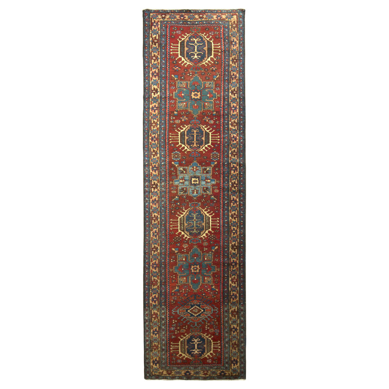One-of-a-Kind 3'x11'4” Hand Knotted Area Rug