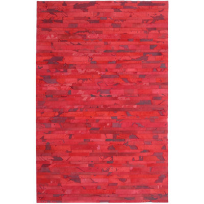 Area Cowhide Abstract Indoor Rug