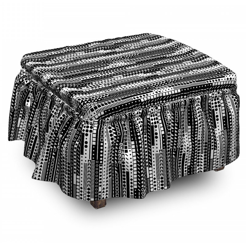 Box Cushion Ottoman Slipcover