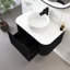 Meuble-lavabo mural 30 po en contreplaqué flottant avec lavabo