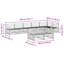 404cm Wide Patio Sectional Set