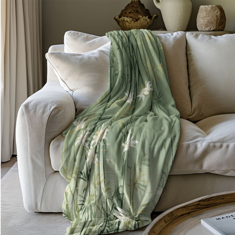 Tissu de bambou - couverture 1 pièce, L 60 po x l 50 po