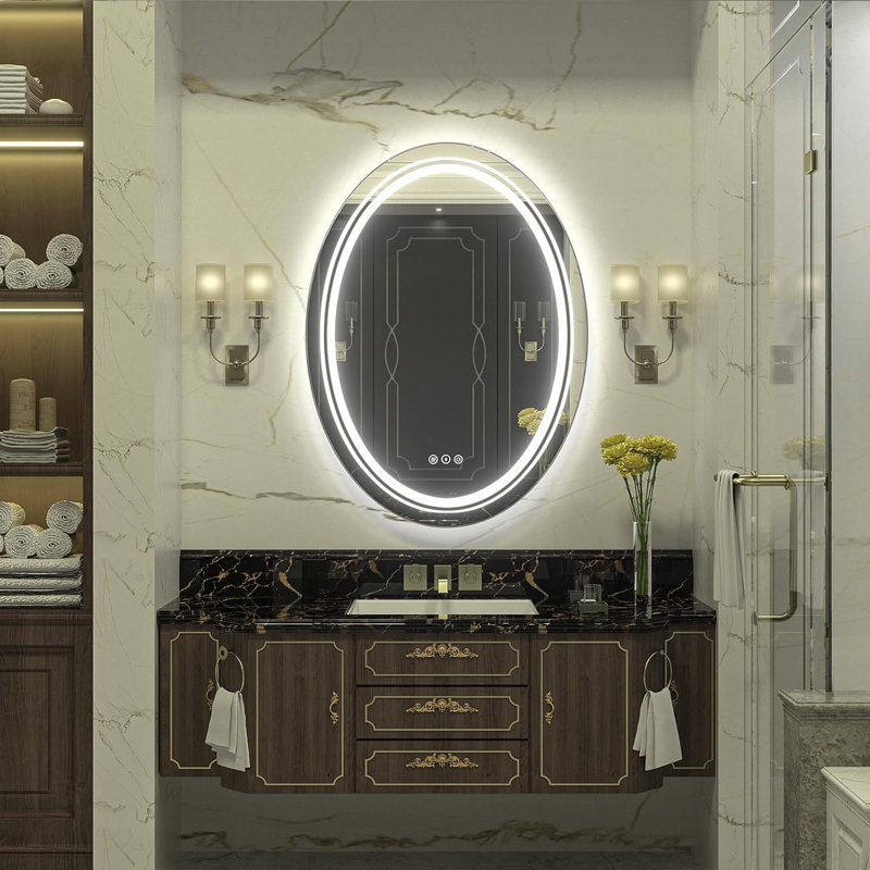 Miroir mural Francesa, H 28 po x l 20 po x P 2 po