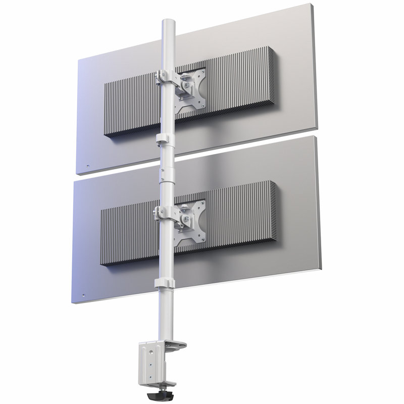 Support de moniteur vertical double VIVO, Noir