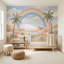 Papier peint arc-en-ciel avec palmiers-1128791560-1128791561