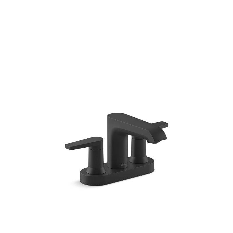 Hint Centerset Bathroom Sink Faucet 1.2 GPM, Matte Black