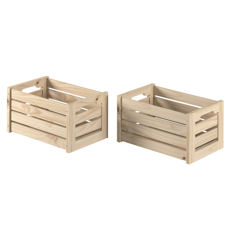 Caisse en bois massif Novelyn