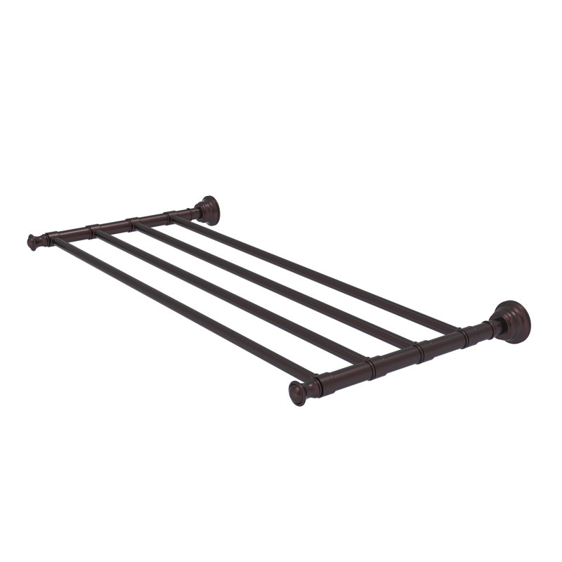 Freyja 3 Towel Rack, Antique Bronze, 12.7" D x 26" W x 2" H