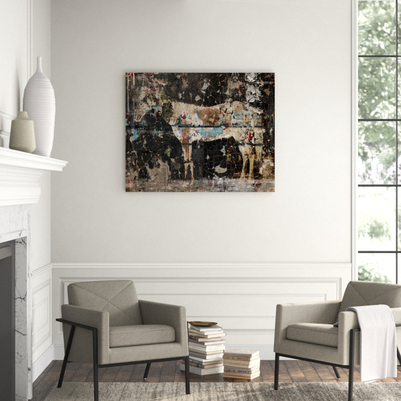 Stallion De Constructed II Print by Chelsea Art Studio, Outdoor, 24" H x 30" W x 1.5" D