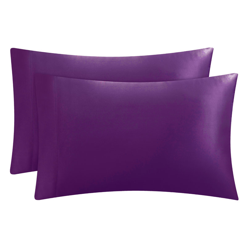 Satin Pillowcases, King Pillowcase, Purple