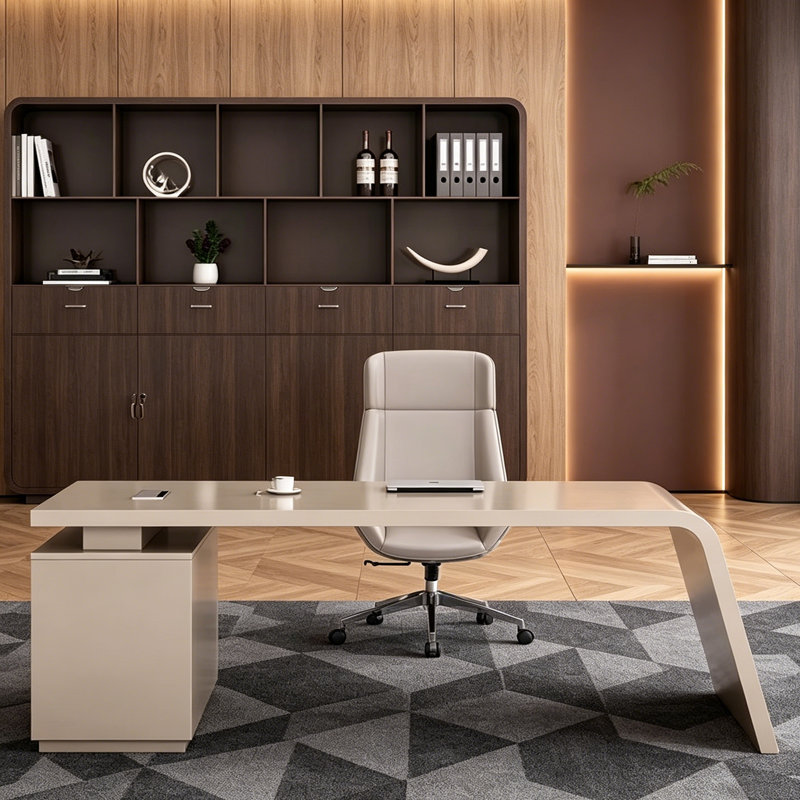 Bureau italien moderne et minimaliste, 29.53" H x 78.74" W x 23.62" D