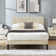 Auxter Upholstered Platform Bed Frame with Adjustable Headboard No Box Spring Needed