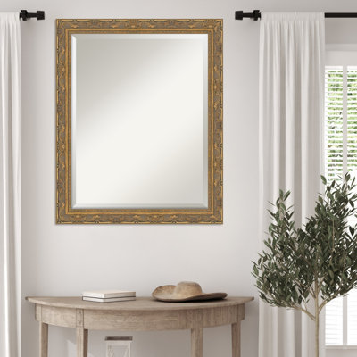 Filigree Beveled Framed Wall Mirror