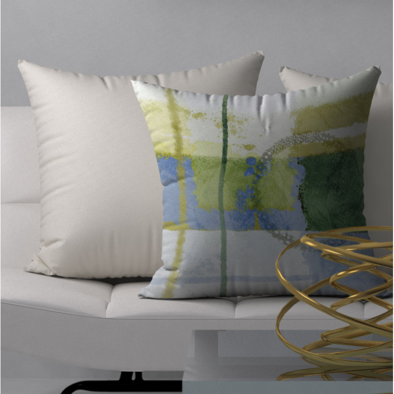 Fab Abstract Reversible Throw Pillow, 24" x 24"