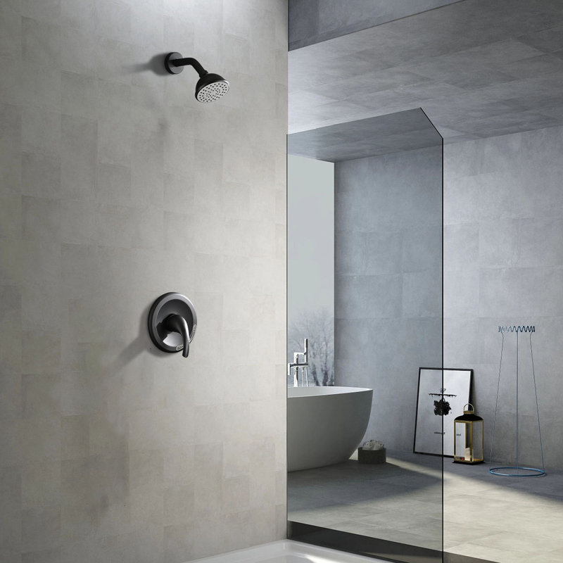 Robinet de douche mural avec poignée levier