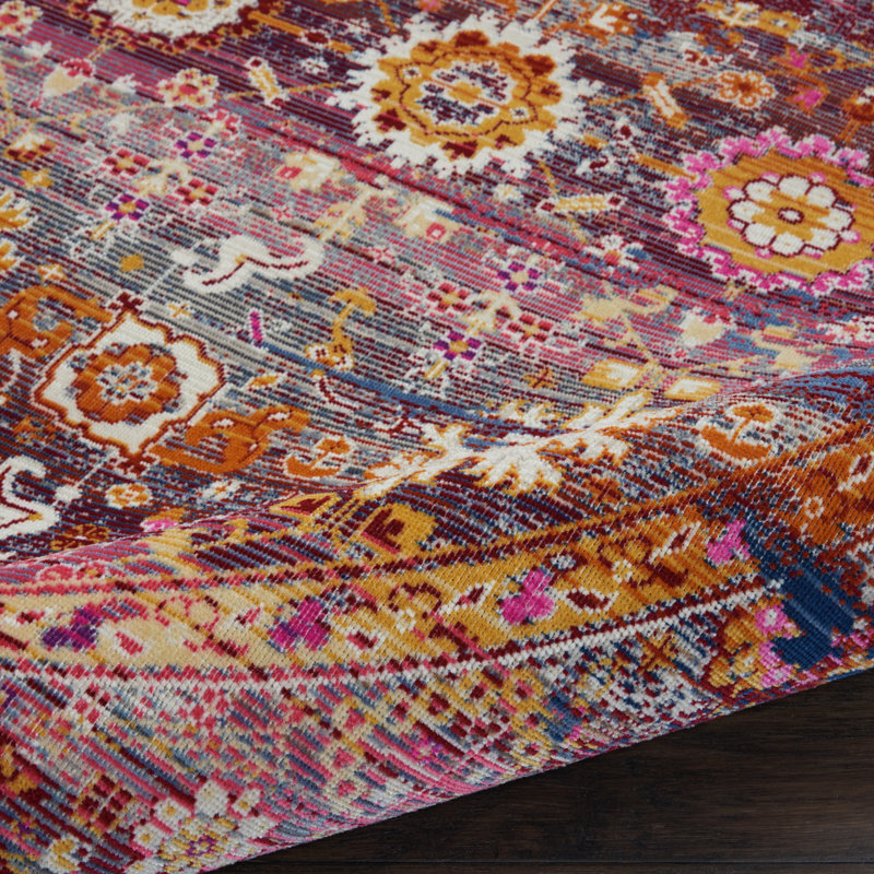 Holsworthy Oriental Area Rug, Rectangle 0.61 x 1.15cm
