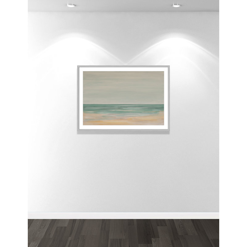 Horizon - impression de version paysage par S.H. Khân, L 41,5 po x H 29,5 po, Imprimé mat, Argenté mat