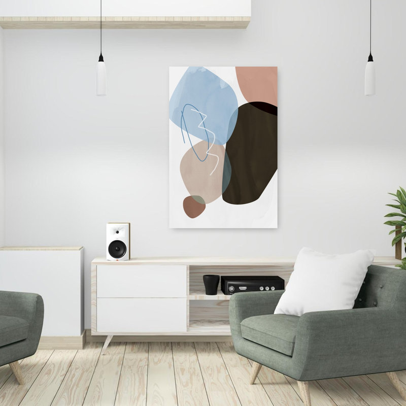 Art contemporain, art abstrait, H 36 po x l 24 po