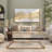 Gold Canvas Abstract Long Horizontal Living Room Framed Wall Art with Glitter Flakes, 65" x 2" x 36"
